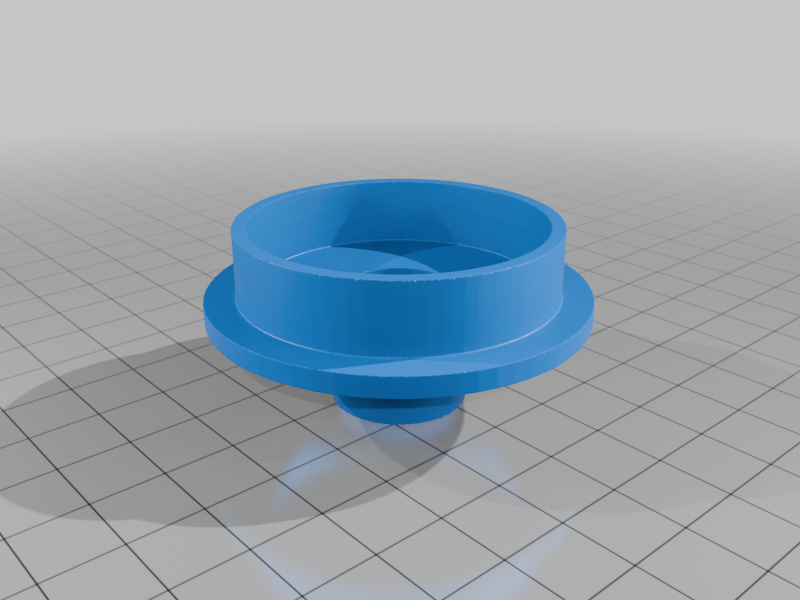 3D-Druckfile zum Gratis Runterladen: Ablass-Adapter für Ventile mit 45 mm Aussendurchmesser z.B. von KLYMIT, VANGO, REI, ZEMPIRE, ALPS, DOMETIC, COLEMAN, BLACK WOLF, DARCHE, OZTRAIL, QUEST OUTDOORS mit EXPED's Mega Pump