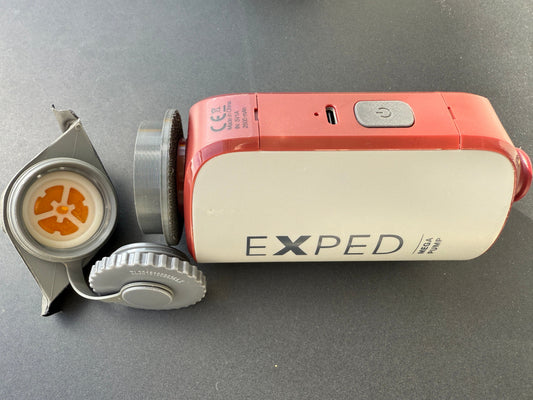 3D-Druckfile zum Gratis Runterladen: Ablass-Adapter für Ventile mit 42mm Aussendurchmesser mit EXPED's Mega Pump