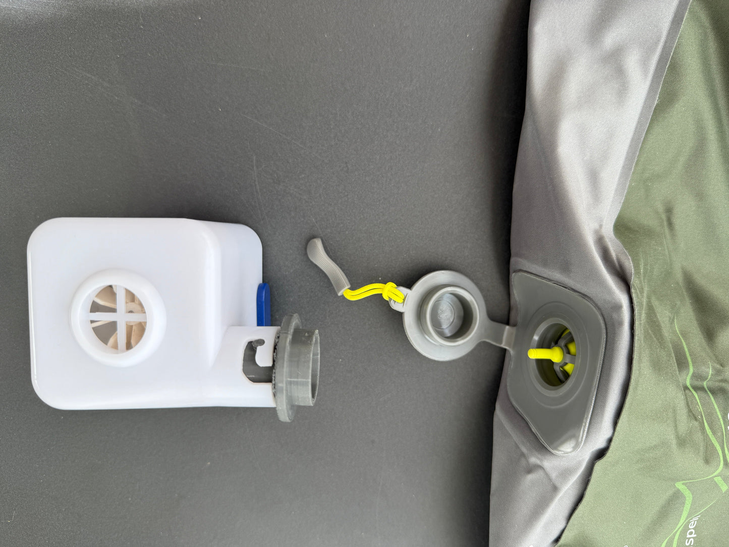 3D-Druckfile zum Gratis Runterladen: Adapter für die Aufblasventile von OUTWELL und ROBENS passend auf die  EXPED Pumpen Widget and Mega Pump