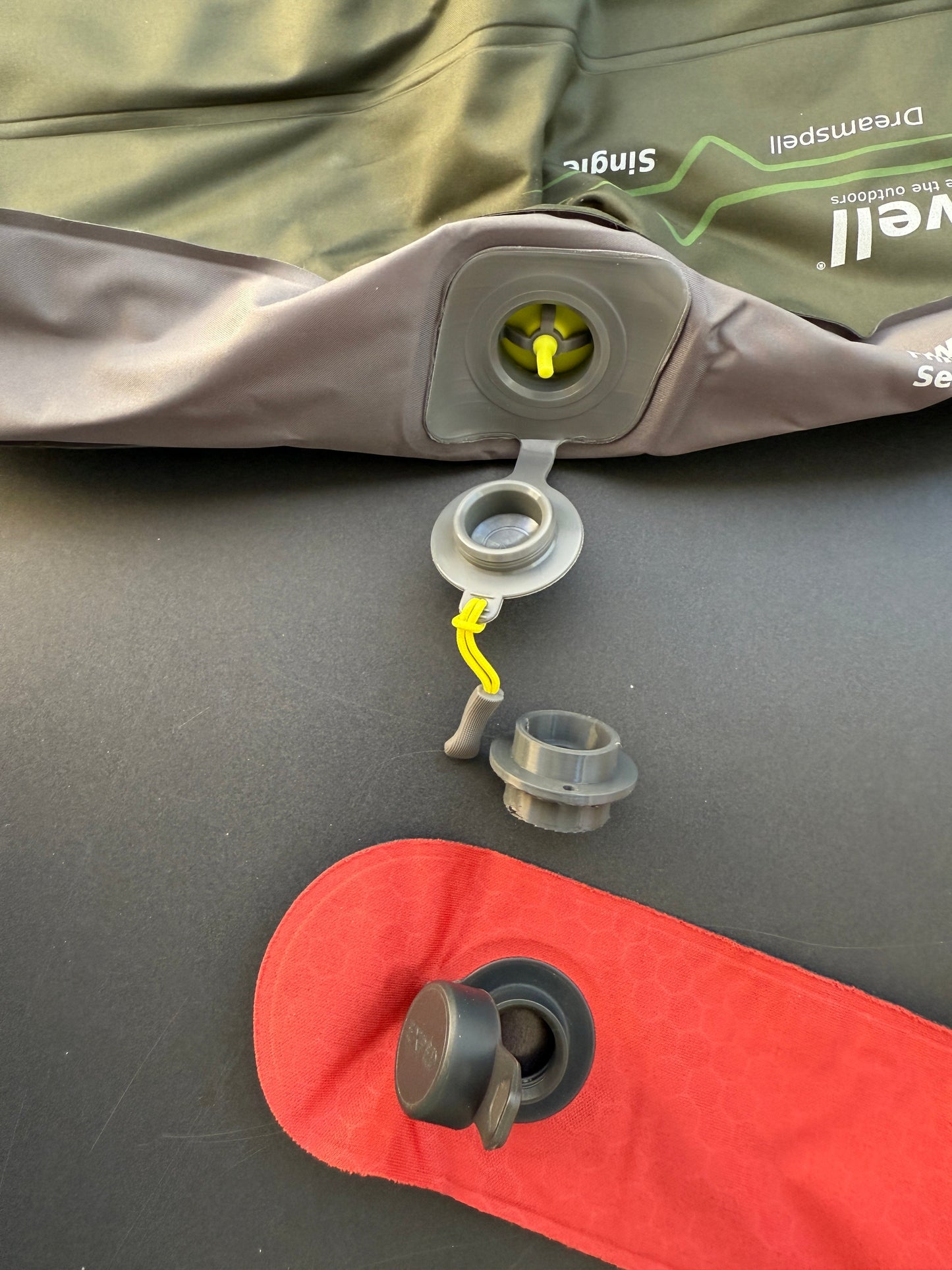 3D-Druckfile zum Gratis Runterladen: Adapter für das Ventil von OUTWELL und ROBENS zum EXPED - Schnozzel Pumpbag und andere EXPED Pumpen wie Mini Pump, Pillow Pump