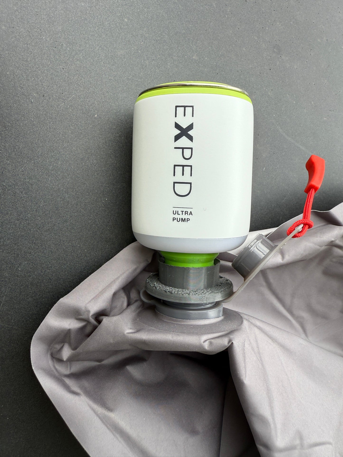 3D-Druckfile zum Gratis Runterladen: Adpater für das Aufblasventil der Marke RAB passend auf die EXPED Pumpen Widget und Mega Pump